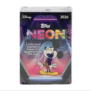 (1) 2026 Topps Disney Neon Blaster Box--(Trading Cards. Collectible Booster Packs. See description/pictures for more information).