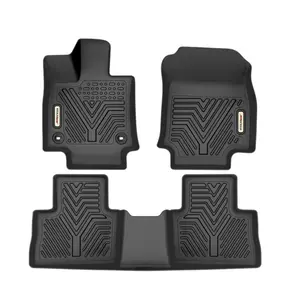 YINTATECH Floor Mats Floor Liner Set All Weather TPE Anti-Slip for 2019-2025 Toyota RAV4 (Not Fit for Hybrid or Prime)