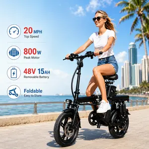 Lightweight Folding Ebike for Adult Commuters - 400W, 20MPH, Compact Trunk-Fit Electric Bike with Built-In Battery, Foldable Seat, Dual Brakes, Dual Suspension Ebikes