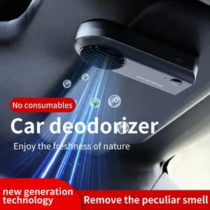 K5 Car Air Purifier, Ozone Deodorizer, USB Rechargeable Ionizer, Removes Formaldehyde, Odors, Smoke, Suitable for Cars, Bathrooms, Shoe Cabinets