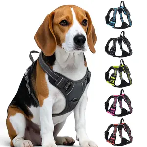 Dog Harness with Handle for Large & Medium Dogs, Breathable Padding Safety Pet Vest Outdoor dog walking harness