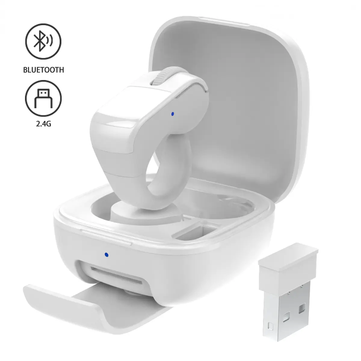 White （With a USB receiver）
