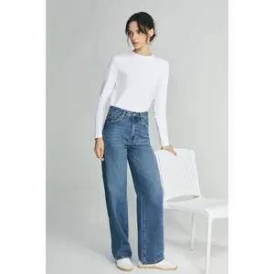 Coney Island Whitefish High Rise Wide Jeans HJ007