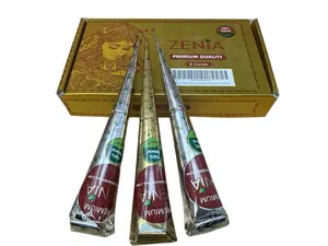 Pack of 3 Natural Henna Cones - 35g Zenia Premium Jumbo Henna Mehndi Cones