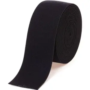 1.5-inch Black Plush Elastic,Soft Comfortable Sewing Elastic - 3 Yards