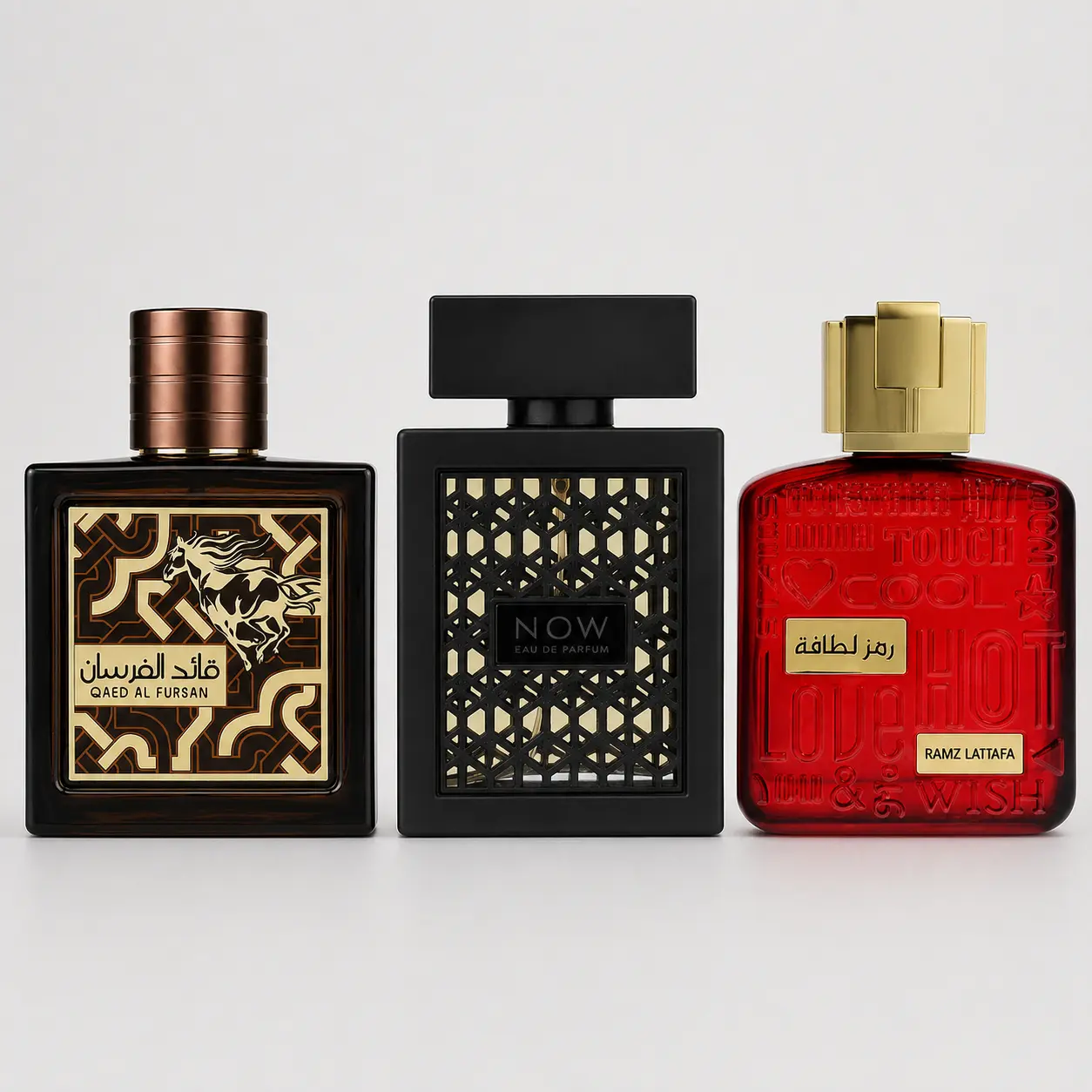 Ramz Gold + Qaed Al Fursan Untamed + Rave Now Black
