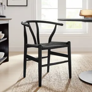 Amish 29" Wood Dining Chair in Black Black