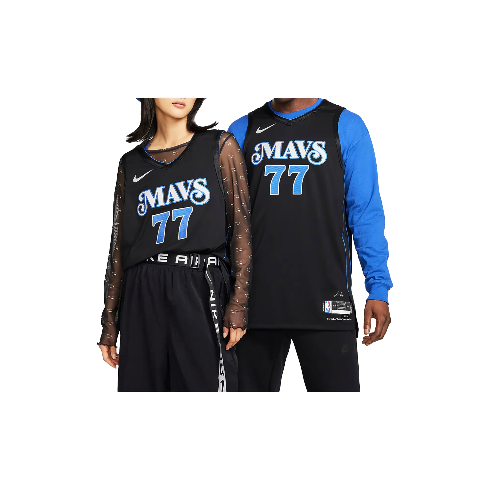 NBA MAVERICKS 23/24 JERSEY 'DONCIC' #77 "Black - CITY EDITION" DX8756 010