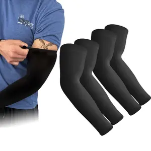 UV Protection - Outdoor Sport Arm Sleeves Sun Protection Ice Silk Comfortable High Elasticity Breathable Sleeves for Running Hiking Cycling Driving