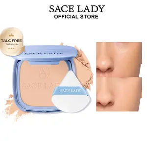 SACE LADY Oil Control Face Powder,Waterproof Setting Powder,Talc-Free Matte Face Makeup With Puff 0.35Oz