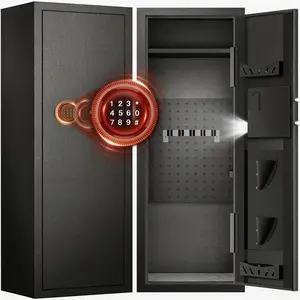 [Live] ACTIGER 12-16 Quick-Access Large Gun Safe Cabinet Digital Board with Alarm Mode Reaction Lock System Adjustable Shelves Expansion Bolts for Home Office Study Bedroom Closet Security Gift Guide LED Lights