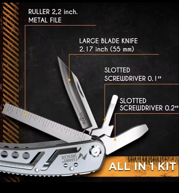 Multitool 24-in-1 Professional Multi-tool Pliers with Versatile Functions for DIY and Home Use