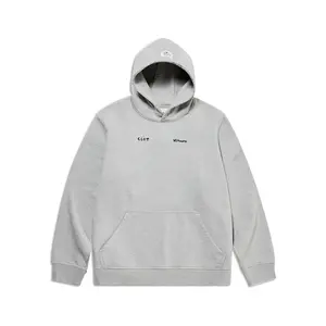 POP MART Hirono × CLOT-Ning Ning Hoodie Heather Grey