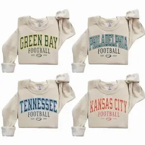 [Sale off 50%] Football All Team Basic Sweatshirt, Sand Color Football Hometown Sweatshirt, Graphic Tees Football Fan Gift Sport, Streetwear For Football Fan I6V