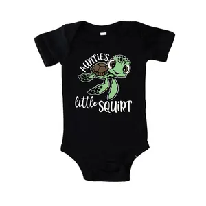 Auntie's little Squirt Onesie, Funny Baby Bodysuit, Newborn Gift