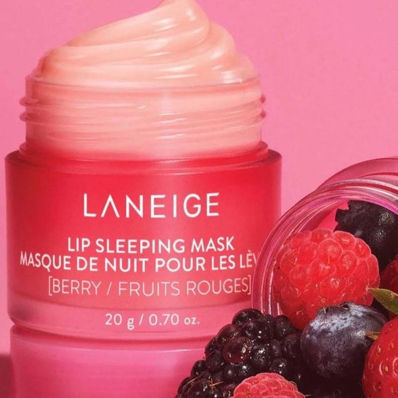 LANEIGE - Lip Sleeping Mask Ex [Berry] 20g/0.70oz, Dry Lips, Moisturizer, Hydrate, Vitamin C Nourishing Comfort Skincare
