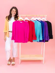 Yummi Rib Ruffle Sleeve Cardigan by DD Design | S-3XL