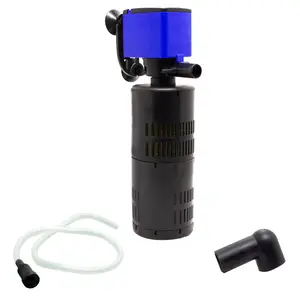 320 GPH Internal Aquarium Filter Pump with Aeration & Water Circulation for Freshwater Fish Tanks UL Certified