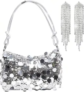 Glamaholic bags Bling Black Sequin Purse Evening Bags for Women Ladies Sparkling Party Prom Cute Hobo Clutch Handbag Bag