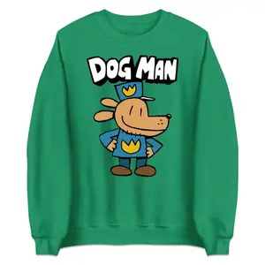 Dog Man World Book Day Shirt, Funny Humanoid Animal Cop Dog Jumper, 2025 Comic Story Book Shirt, Gift For Him, Gift For Her, Fun