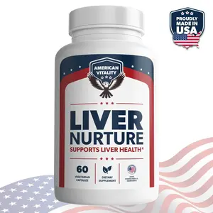 American Vitality Liver Nurture - Premium Liver Health Support Formula - Powerful Supplement for Detox, Liver Function & Overall Wellness - Designed for Maximum Absorption & Effectiveness - 1 Bottle (60 Capsules)