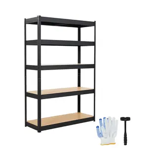 Garvee Heavy Duty Adjustable Garage Storage Shelving Units, 5-Tier Metal Shelves with Load Capacity up to 3000 LBS, Dimensions 48x18x72 and 60x18x72 inches, Ideal for Garage, Warehouse, Pantry, and Basement Organization