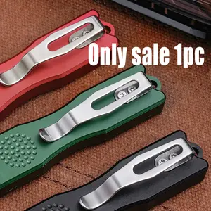 Aluminum Alloy Paper Cutter, Small Office Cutting Supplies, Pocket Clip Outdoor Camping Portable Edc Tool, Gift for Friends