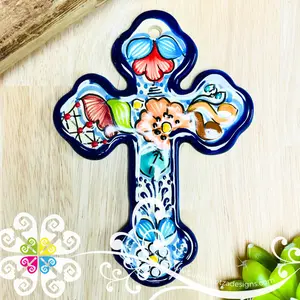 Medium Talavera Cross- Talavera Home Decor