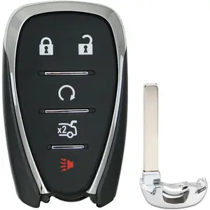 Key Fob Cover Replacement Fits for 2016-2023 Chevy Malibu Camaro/ 2016-2021 Cruze/ 2018-2021 Equinox Traverse/ 2019-2021 Blazer Keyless Entry Key Fob Case Shell HYQ4AA HYQ4EA