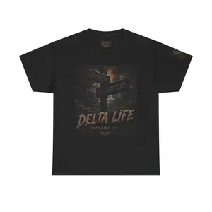 Delta Life Tee — Vintage Street Sign Graphic T-Shirt