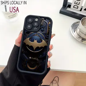 for iPhone 16/15/14/13/12/11 Pro Plus and Pro Max durable TPU material, bat mechanical case, comprehensive shock-proof and non-slip hand case