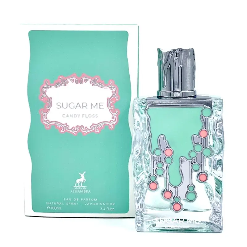 MAISON ALHAMBRA Sugar Me Candy Floss Eau de Parfum, Sweet Floral Gourmand Women's Fragrance with Vanilla, Cotton Candy & Musk Notes, Signature Scent for Adults, 3.4 fl oz / 100 ml, Floral Gourmand Scent, Perfumes For Women