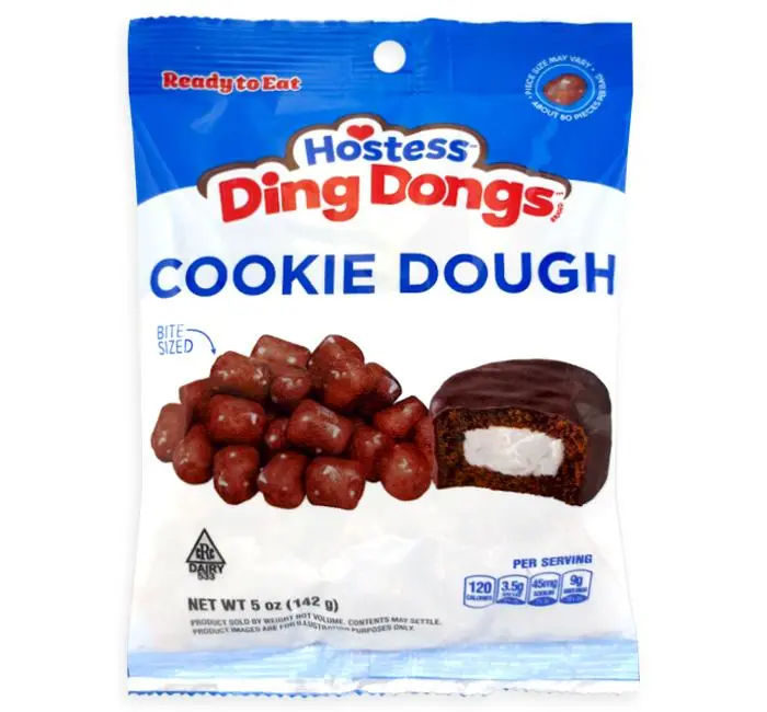 Hostess Ding Dong Cookie Dough Chocolate Bites 5 oz 12 ct