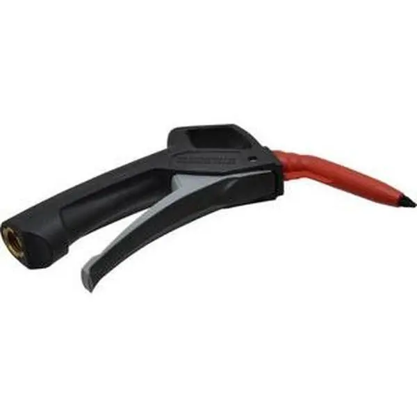 Value Collection Non-marring Rubber Tip Safety Air Gun - 235 Max PSI, 1/4 NPT Inlet, 3-1/2" Tube Length, Nylon Body, Stainless Steel Parts, Brass Threaded Insert 4021610182JP