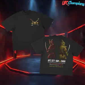 UFC 327 Shirt Joshua Van vs Tatsuro Taira, Fight Night MMA Shirt, UFC Fighter Streetwear, Vintage UFC Tee, Oversized Graphic Combat Sports Shirt, MMA Fan Gift