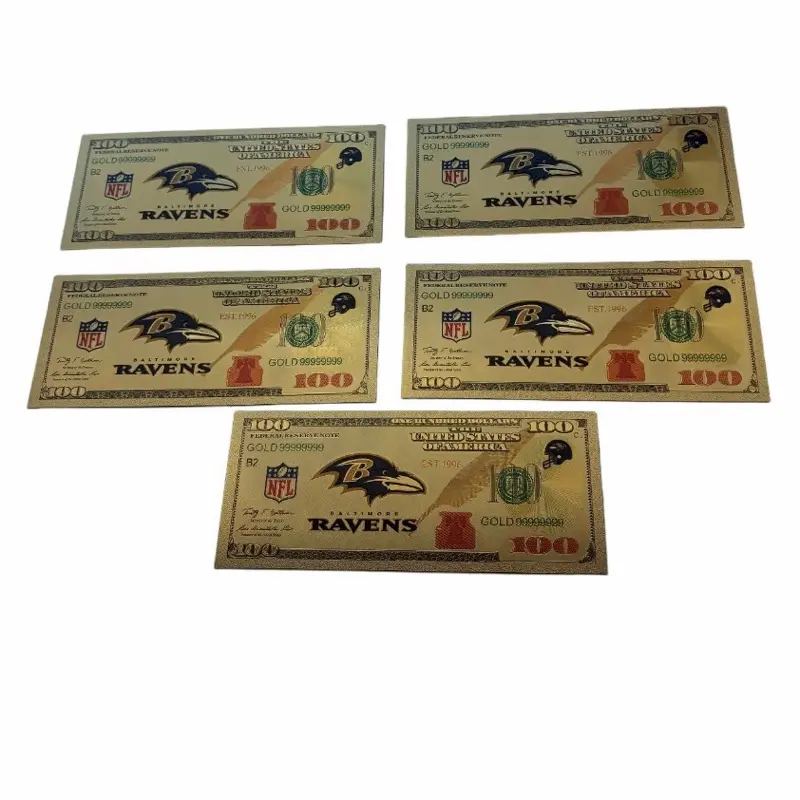 Baltimore Ravens foil set NOT LEGAL TENDER