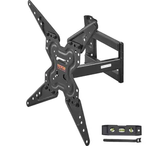 VEVOR Full Motion TV Mount Fits for Most 26-55 inch TVs, TikTokShopBlackFriday, Swivel Tilt Horizontal Adjustment TV Wall Mount Bracket with Articulating Arm, Max VESA 400x400mm , Holds up to 99 lbs