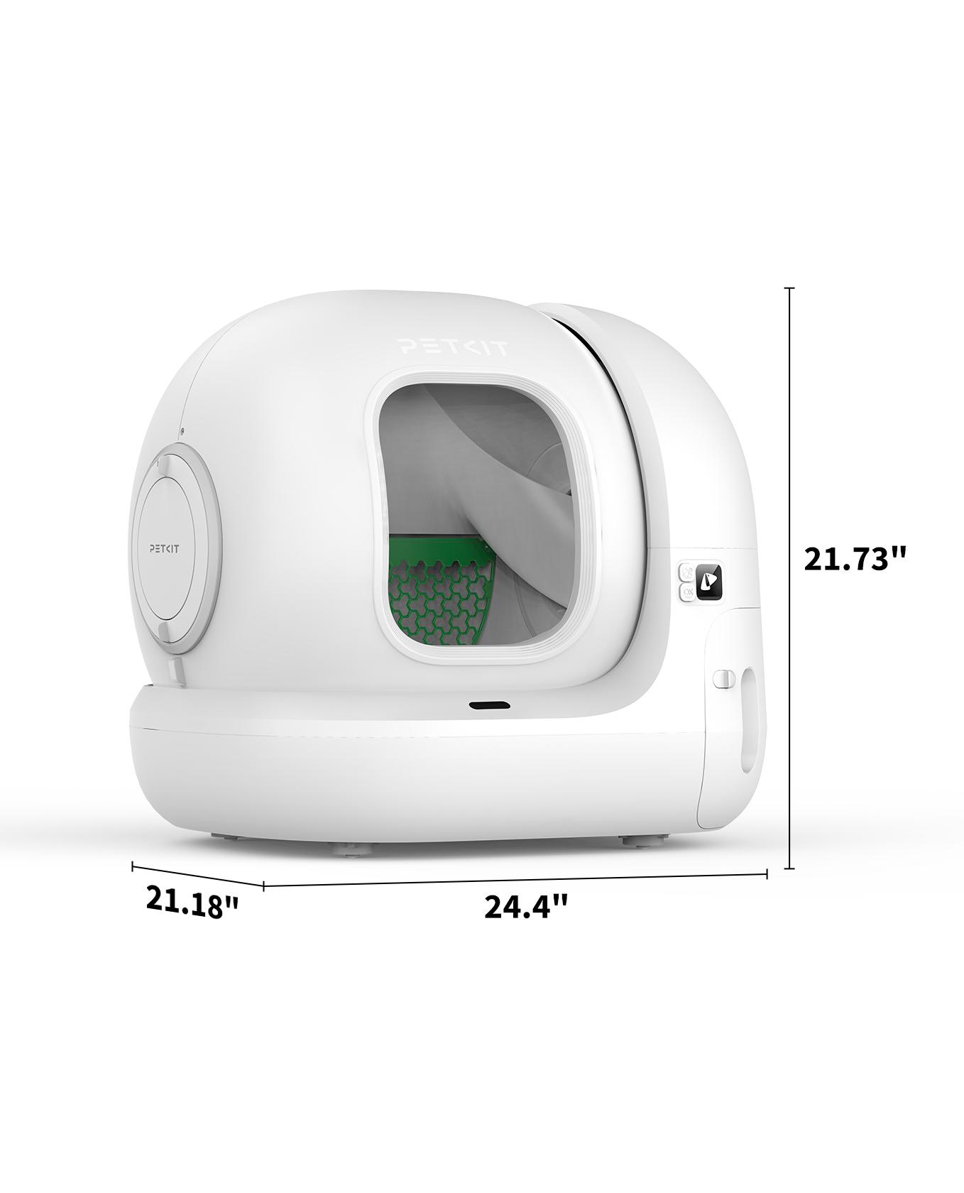 PETKIT PuraMax2 Odorless Automatic Universal Litter White Cat Litter Box Extra Large Self-Cleaning Litter Tray with xSecure/Odor Removal & APP Control