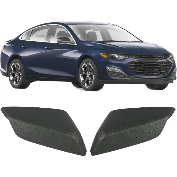 HECASA Mirror Cap Cover Pair Compatible with 2016-2024 Chevrolet Malibu Replacement for 84026841 84026842 Black ABS Plastic Mirror Housing Left & Right Side LH & RH Driver & Passenger Side Car Accessories Automotive