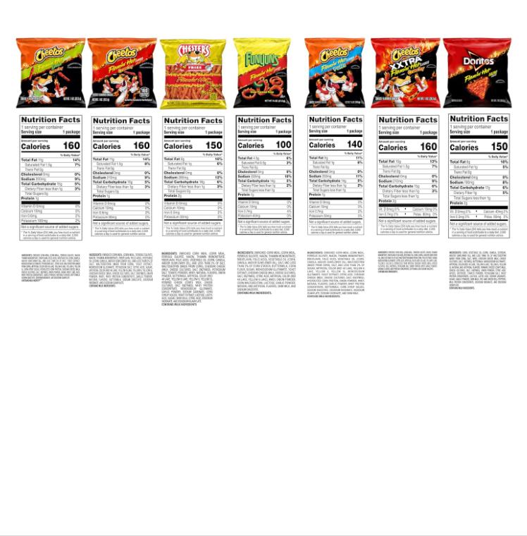 Frito-Lay Flamin' Hot Mix, Variety Pack (Pack of 21)