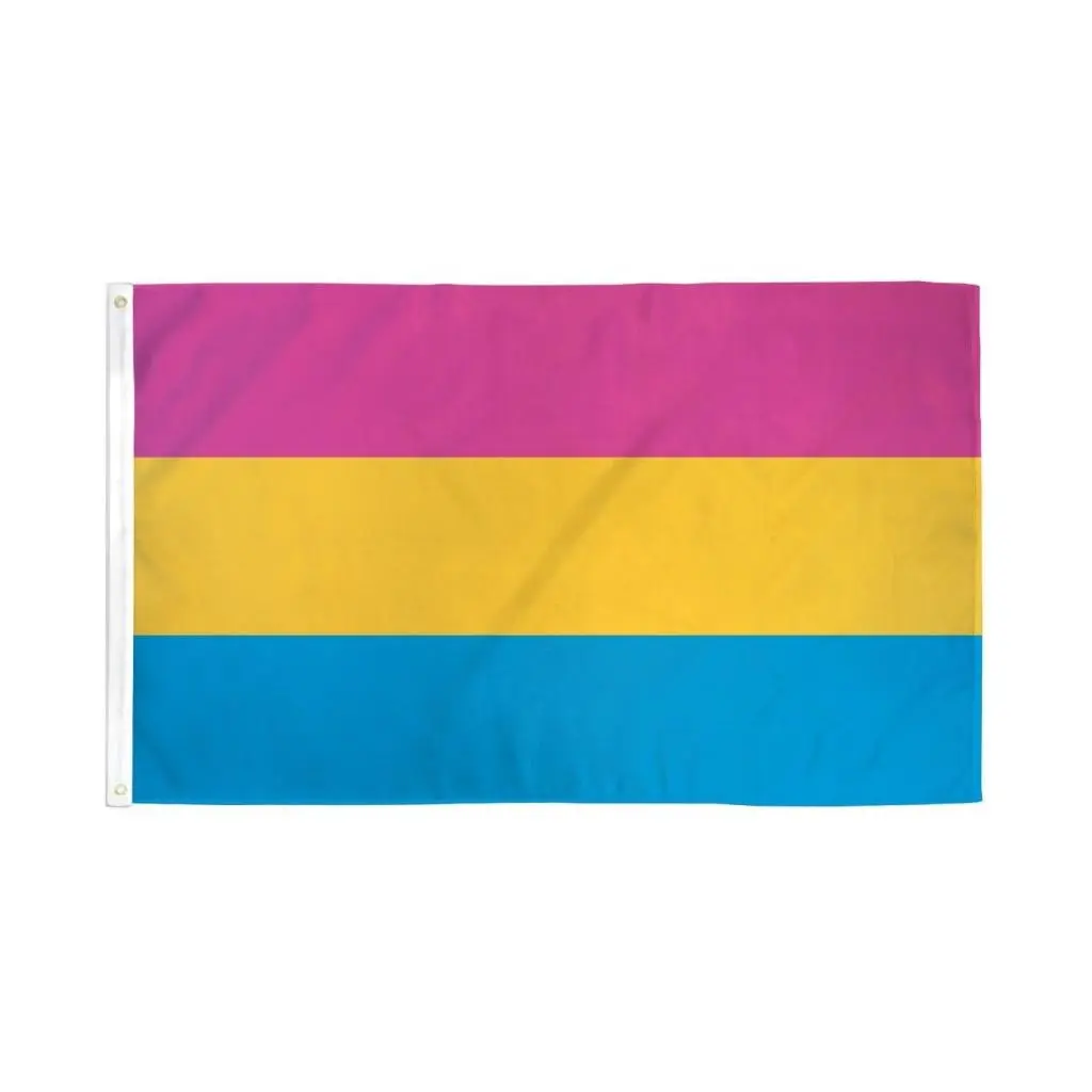Pansexual Decorative Banner - 3x5ft UltraBreeze Print, Bold Beautiful Vivid Synthetic Flag, Durable Fade-Resistant Flat Home Party Decor Prop Backdrop for Low-Wind Areas