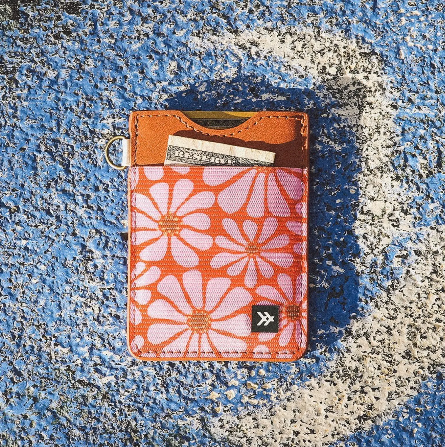 Thread Vertical Leather Wallets