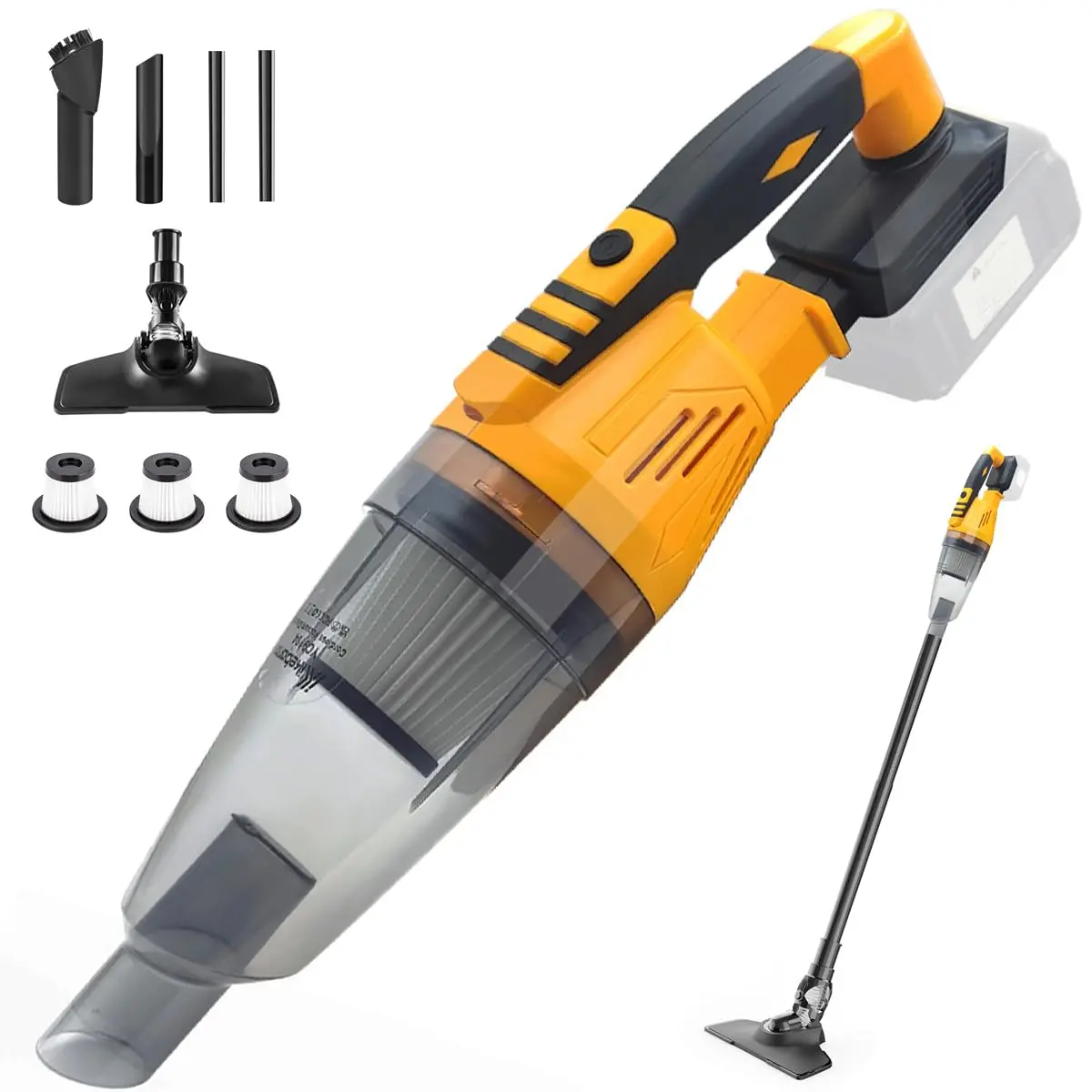 Cordless Vacuum Cleaner for Dewalt 20V Batteries, Car Vacuum Cleaner Portable with 3 Filter for Hard Floor Car Pet Hair Cleaning Multiple options*