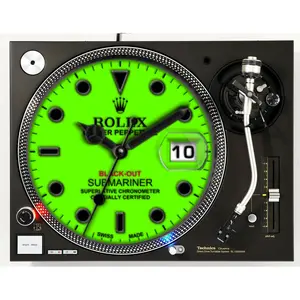 DJ Luxury Watch #3 Vinyl Memorabilia 12" inch Slip Mat Turntable Slipmat DJ Platter Pad