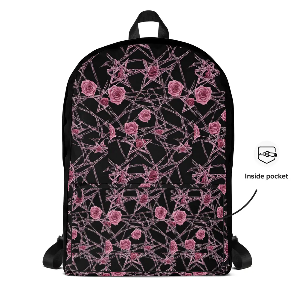 Lost in the Woods 'Moonlit Ritual" Velvet Rose Backpack