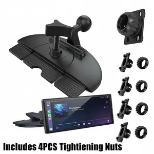 Replacement Cd Slot Mount for Garmin GPS Navi, Carplay Screen, Phone Holder Standard 17mm Ball Adapter CD M,Send 4 tightening nutsount for 4"-11 inch Car GPS Holder