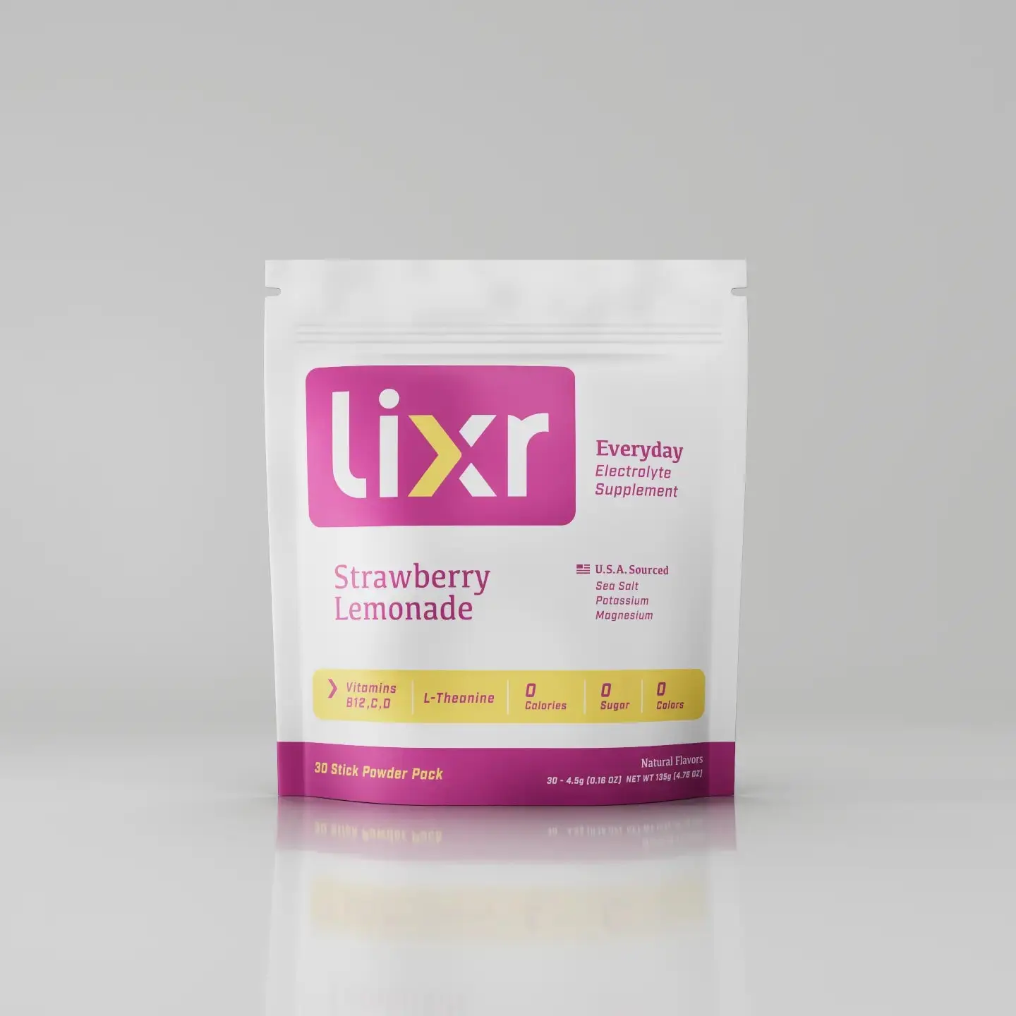 Lixr Everyday Electrolyte Supplement | Strawberry Lemonade