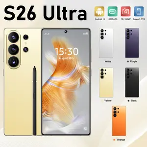 2026 New S26 Ultra 5G Android 15 Phone, 12GB RAM, 512GB Storage, 8000mAh Battery, 78MP+108MP Dual Camera, Face Unlock, Dual SIM, Full Kit