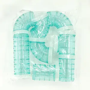 Pet Tunnel Toy Set, 8 Counts/set Clear Hamster Tunnel Toy, Creative Fun and Exercise Toy, Small Animal Supplies for Pet Mouse and Mouse