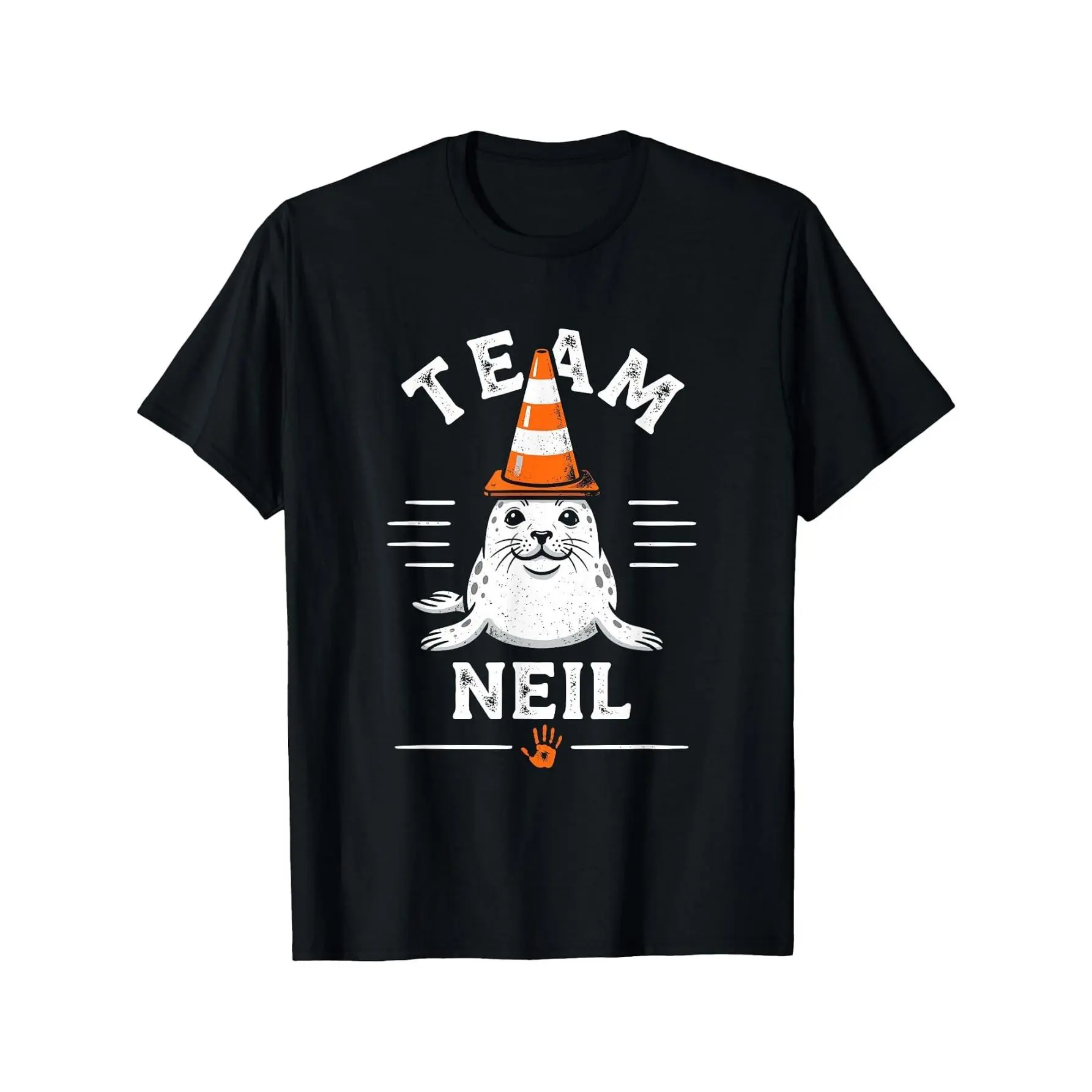 Team Neil Viral Marine Icon Traffic Cone Wildlife Meme T-Shirt Cotton Clothing